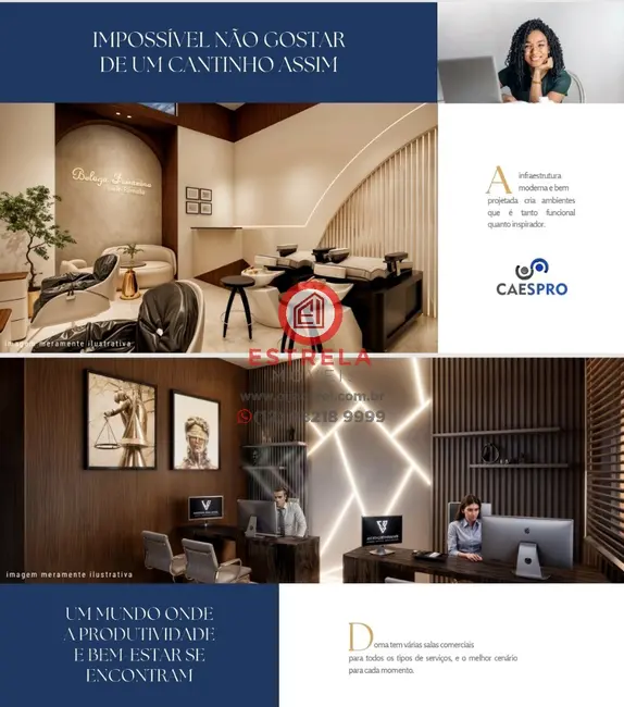 Foto 7 de Sala Comercial para alugar, 27m2 em Loteamento Villa Branca, Jacarei - SP