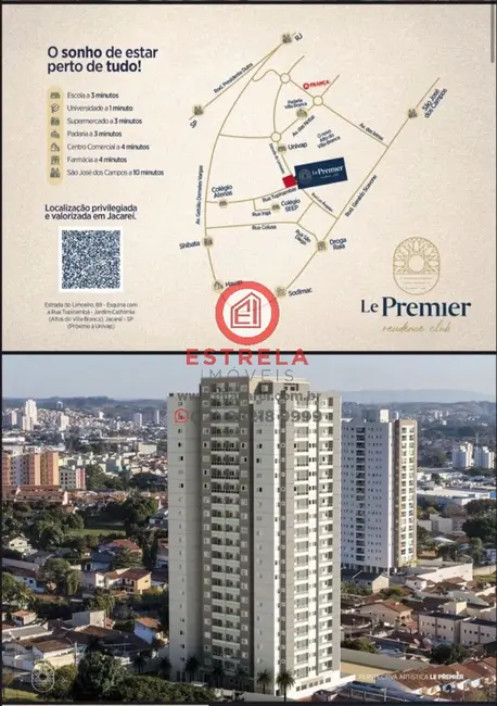 Foto 2 de Apartamento com 2 quartos à venda, 57m2 em Jardim Califórnia, Jacarei - SP