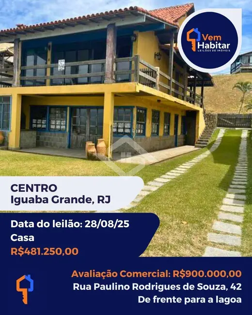 Foto 1 de Casa com 6 quartos à venda, 300m2 em Centro, Iguaba Grande - RJ