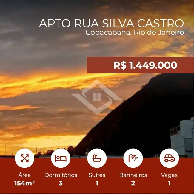 Foto 3 de Apartamento com 3 quartos à venda, 154m2 em Copacabana, Rio De Janeiro - RJ