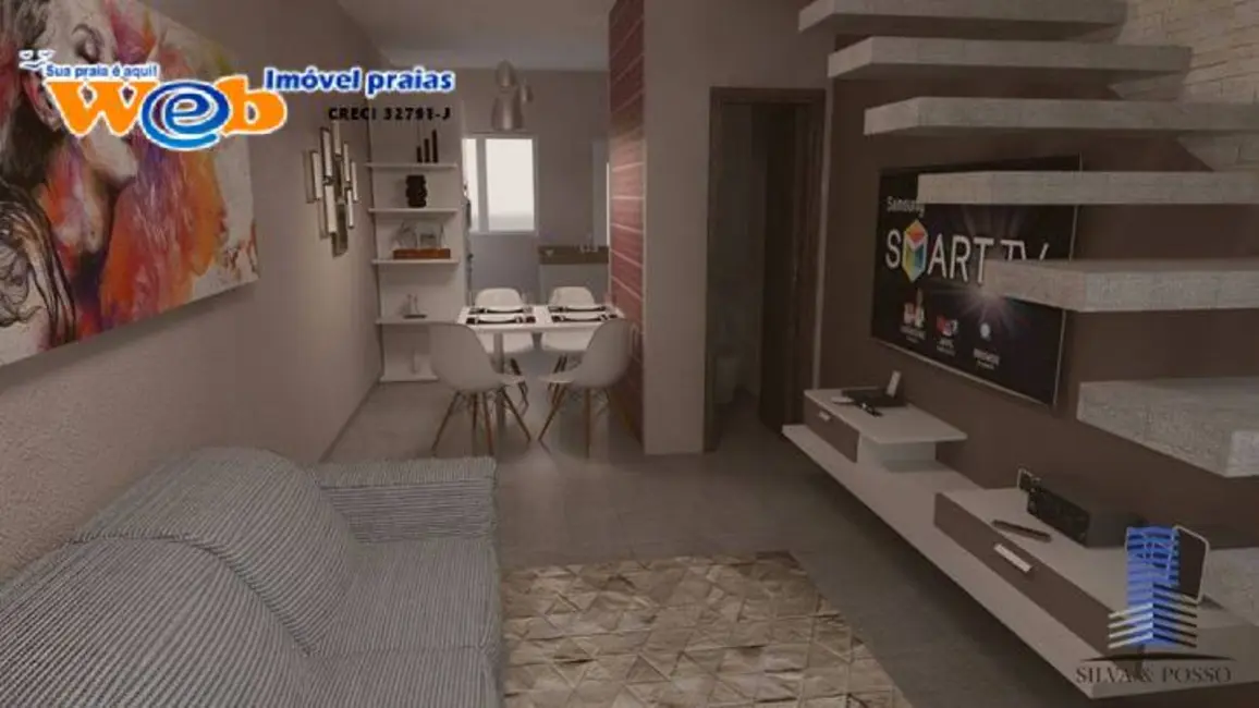 Foto 3 de Casa de Condomínio com 2 quartos à venda, 58m2 em Praia Grande - SP