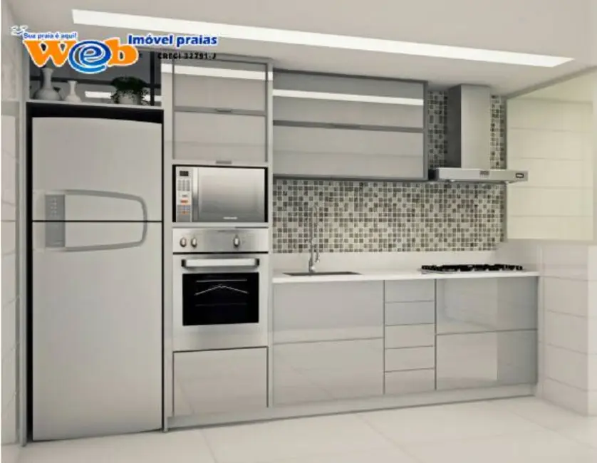 Foto 3 de Apartamento com 2 quartos à venda, 74m2 em Ocian, Praia Grande - SP