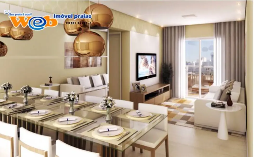 Foto 4 de Apartamento com 2 quartos à venda, 74m2 em Ocian, Praia Grande - SP