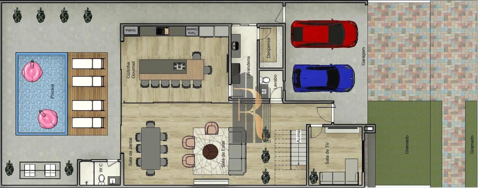 Foto 2 de Casa de Condomínio com 4 quartos à venda, 330m2 em Parque Brasil 500, Paulinia - SP