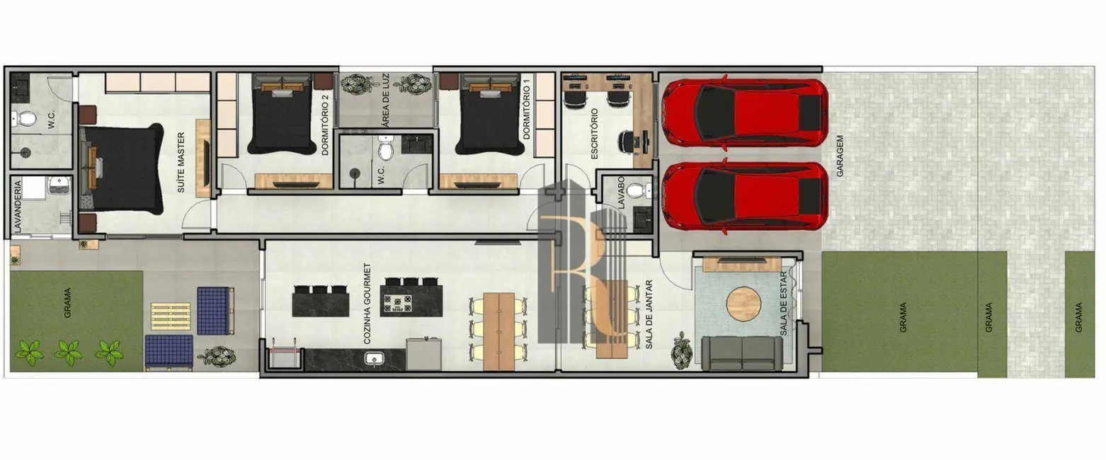 Foto 2 de Casa de Condomínio com 3 quartos à venda, 200m2 em Vila Monte Alegre, Paulinia - SP