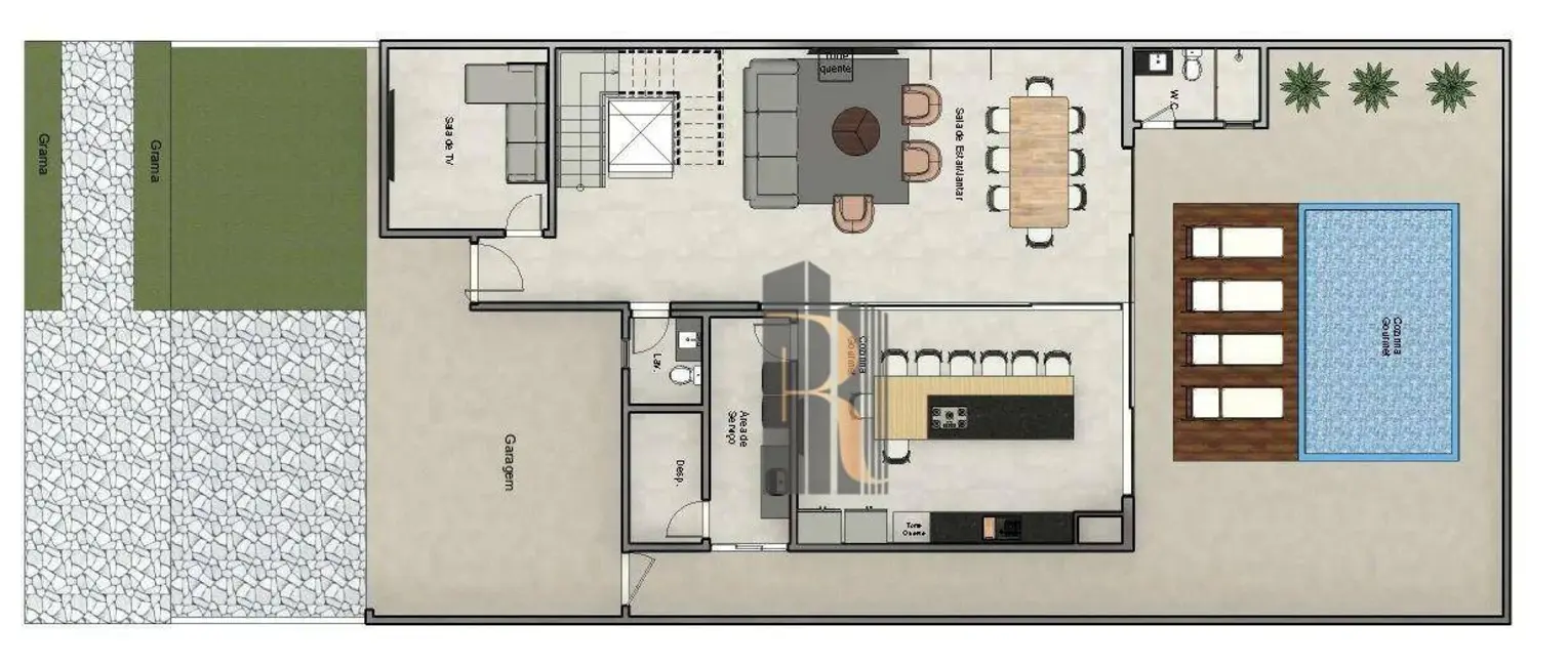 Foto 2 de Casa de Condomínio com 4 quartos à venda, 330m2 em Parque Brasil 500, Paulinia - SP