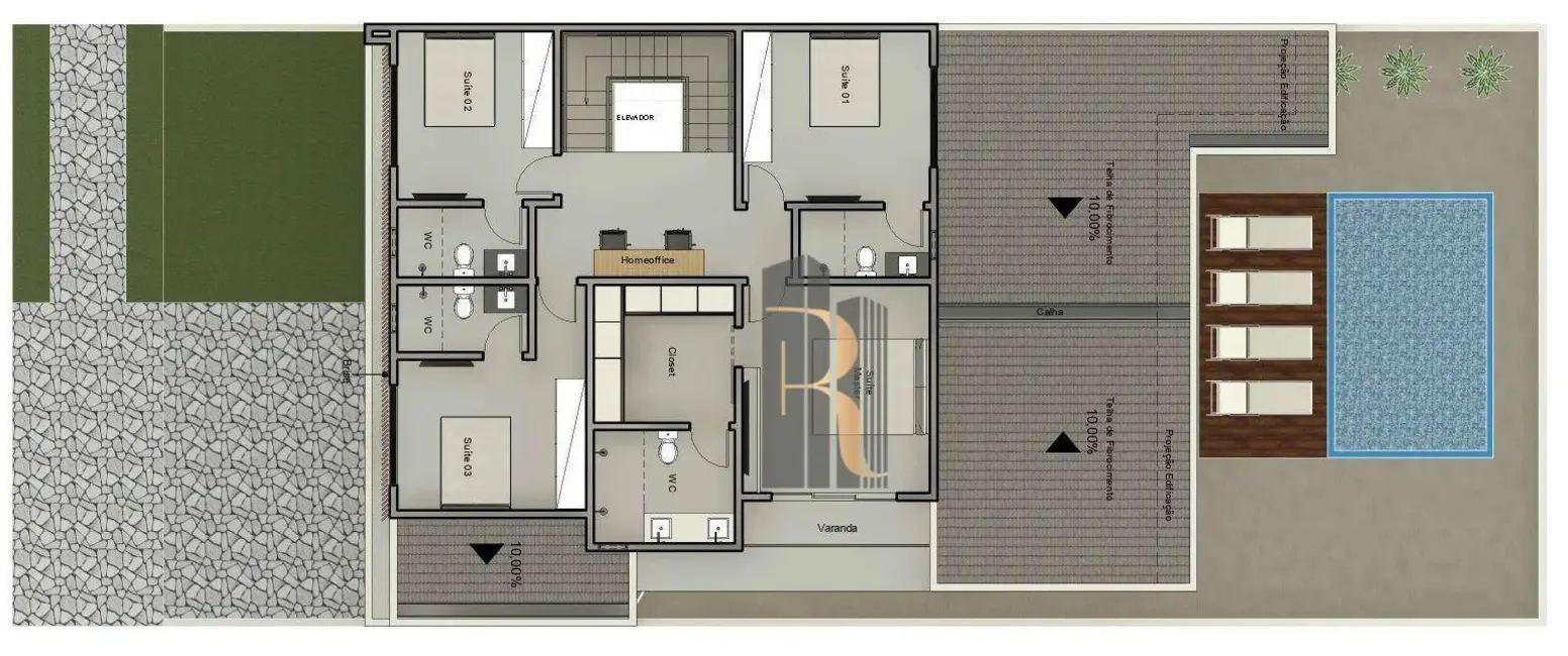 Foto 3 de Casa de Condomínio com 4 quartos à venda, 330m2 em Parque Brasil 500, Paulinia - SP