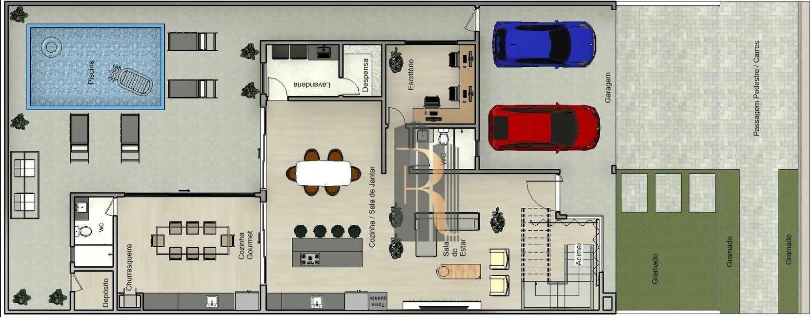 Foto 2 de Casa de Condomínio com 4 quartos à venda, 330m2 em Parque Brasil 500, Paulinia - SP