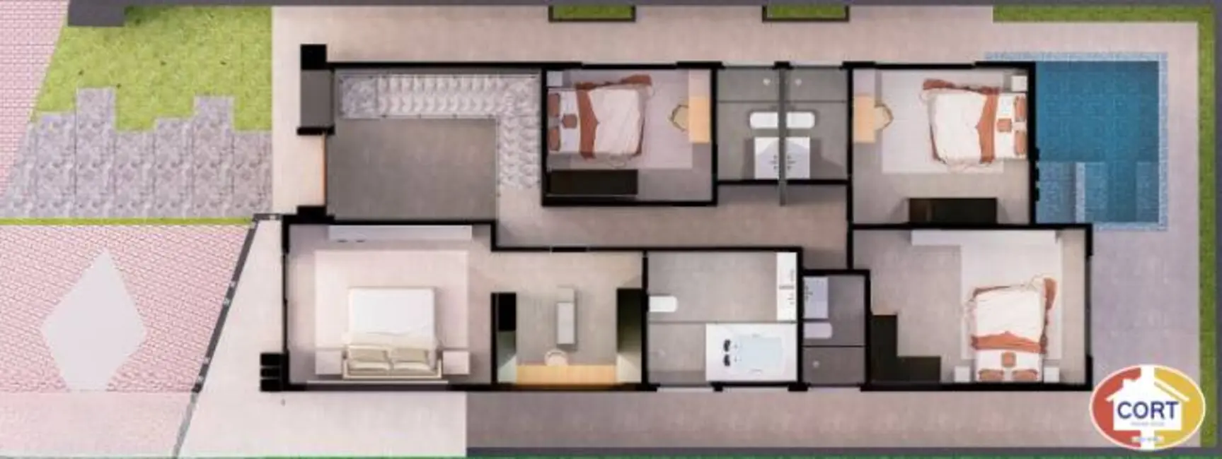 Foto 9 de Casa de Condomínio para alugar, 300m2 em Residencial Real Park, Aruja - SP