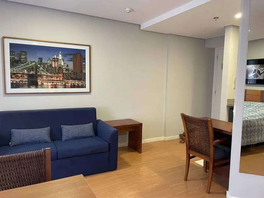 Apartamento com 1 quarto à venda e para alugar, 35m2 em Moema, São Paulo - SP - imagem 3 Foto 3 de Apartamento com 1 quarto à venda e para alugar, 35m2 em Moema, São Paulo - SP