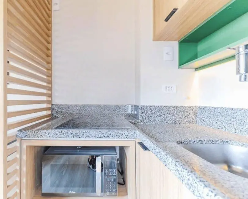 Apartamento com 1 quarto à venda, 28m2 em Chácara Santo Antônio (Zona Sul), São Paulo - SP - imagem 7 Foto 7 de Apartamento com 1 quarto à venda, 28m2 em Chácara Santo Antônio (Zona Sul), São Paulo - SP