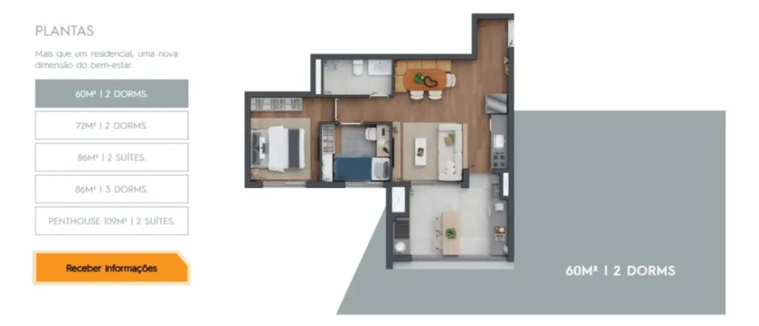 Foto 5 de Apartamento com 2 quartos à venda, 60m2 em São Paulo - SP