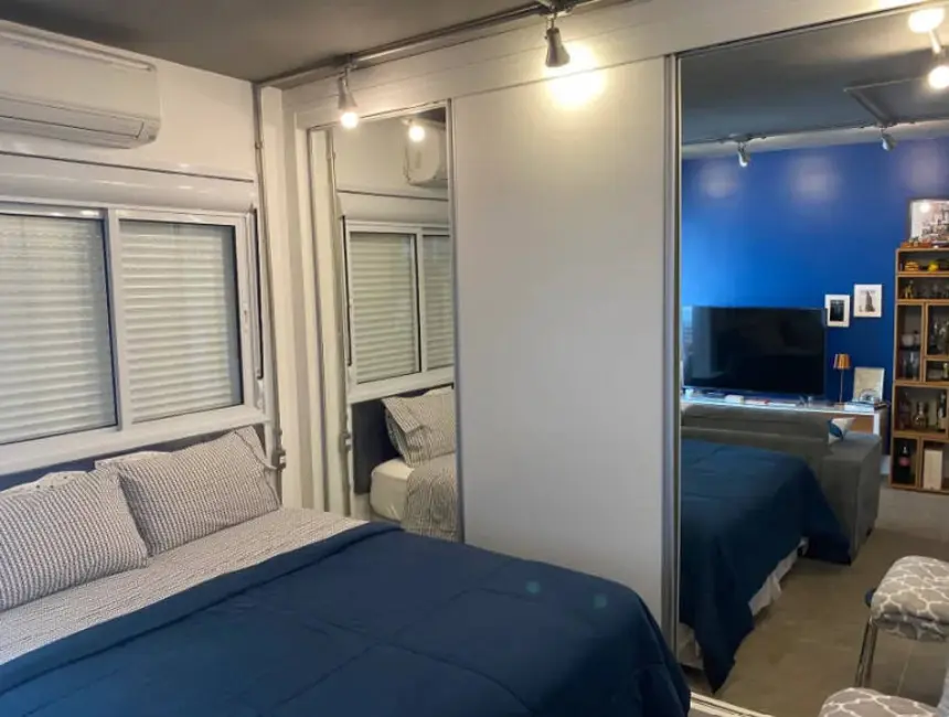 Foto 2 de Apartamento com 1 quarto à venda e para alugar em Brooklin Paulista, São Paulo - SP