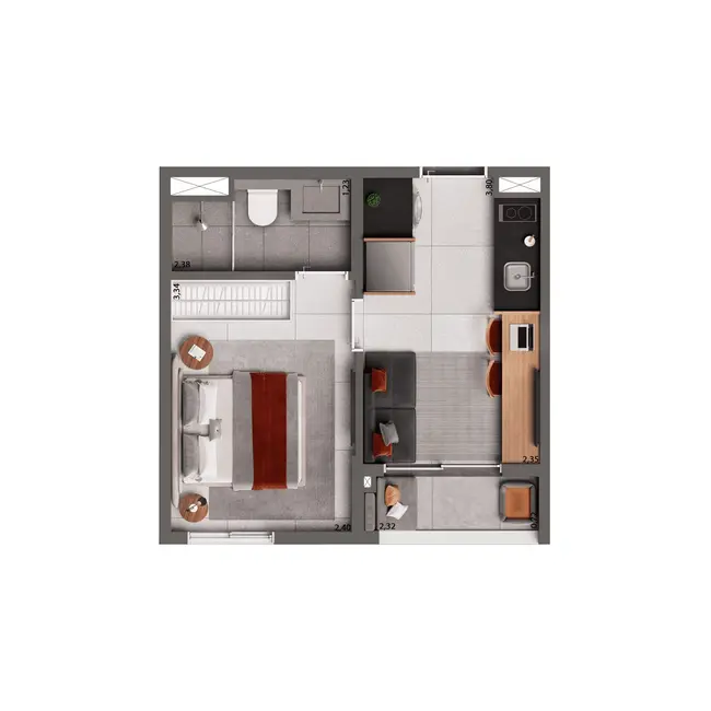 Foto 6 de Apartamento com 1 quarto à venda, 25m2 em Brooklin Paulista, São Paulo - SP