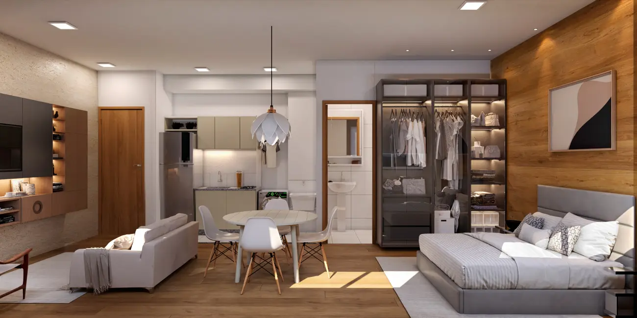 Foto 1 de Apartamento com 1 quarto à venda, 40m2 em Samambaia Sul (Samambaia), Brasilia - DF