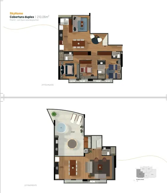 Apartamento com 3 quartos à venda, 210m2 em Norte (Águas Claras), Brasilia - DF - imagem 6 Foto 6 de Apartamento com 3 quartos à venda, 210m2 em Norte (Águas Claras), Brasilia - DF