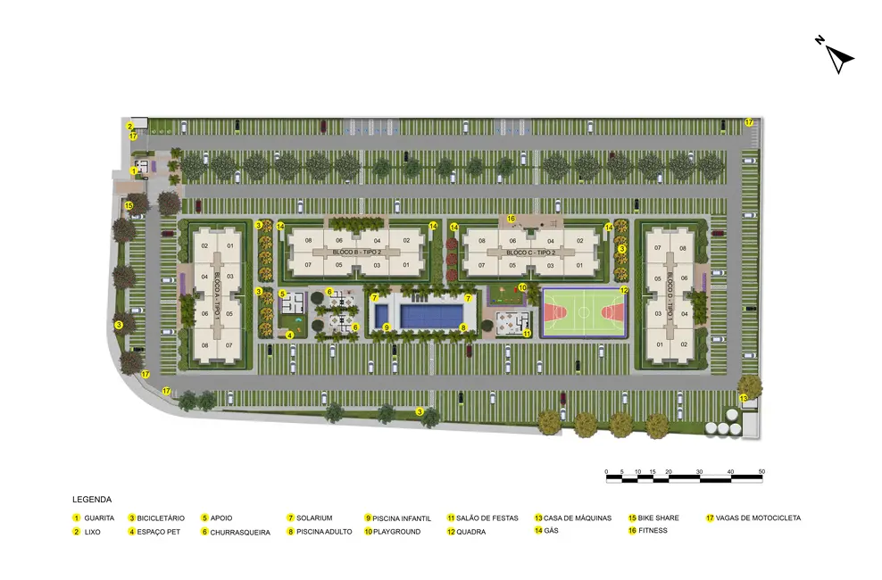 Foto 35 de Apartamento com 3 quartos à venda, 73m2 em Sobradinho, Brasilia - DF