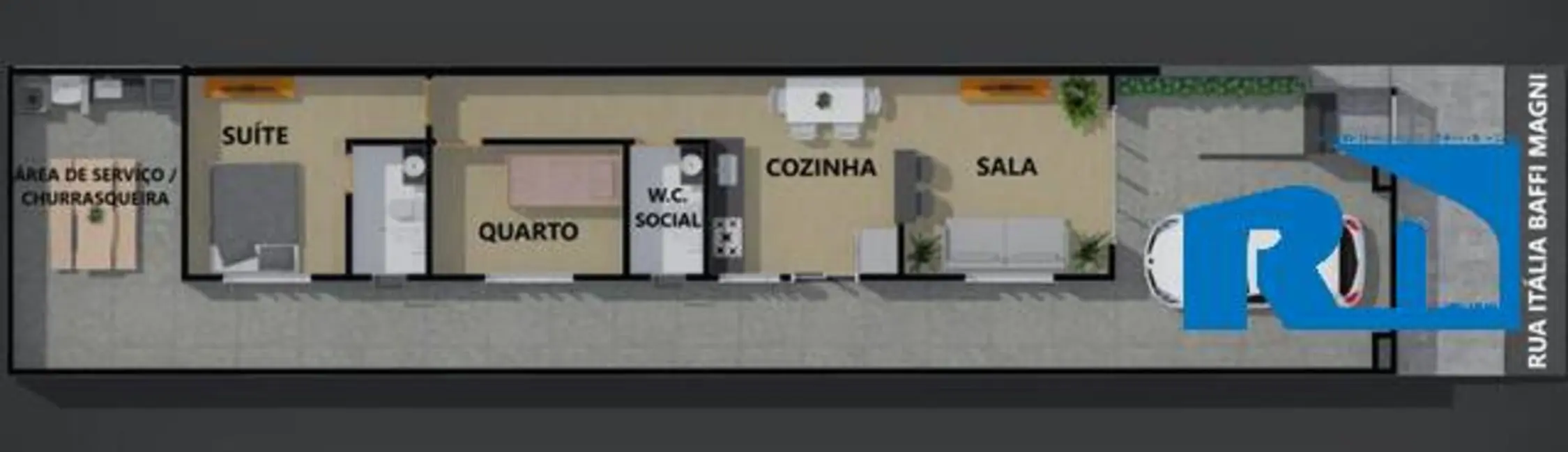 Foto 2 de Casa com 2 quartos à venda, 138m2 em Massaguaçu, Caraguatatuba - SP