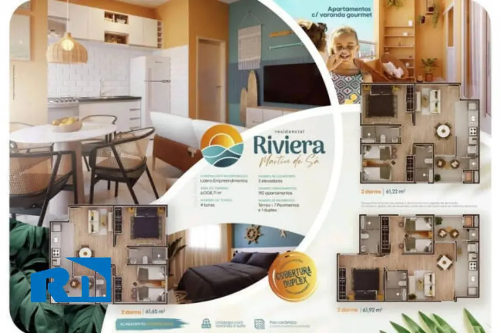 Foto 2 de Apartamento com 2 quartos à venda, 61m2 em Martim de Sá, Caraguatatuba - SP