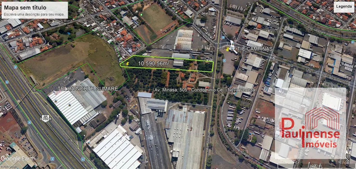 Foto 1 de Sala Comercial à venda, 10590m2 em Vila San Martin (Nova Veneza), Sumare - SP