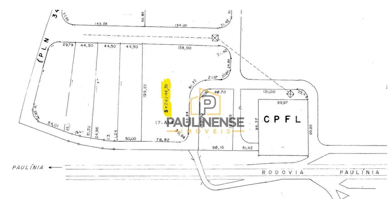 Foto 2 de Sala Comercial à venda, 24844m2 em Cascata, Paulinia - SP