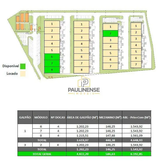 Armazém / Galpão para alugar, 43587m2 em Sumare - SP - imagem 9 Foto 9 de Armazém / Galpão para alugar, 43587m2 em Sumare - SP