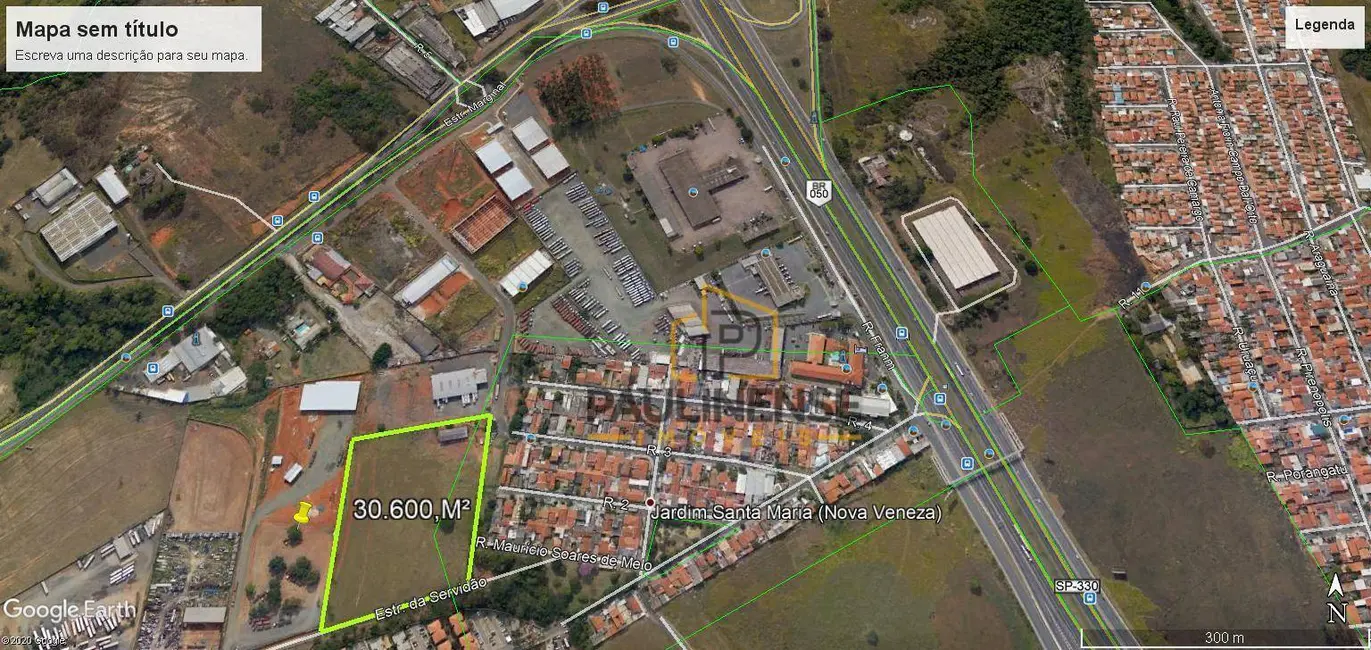 Foto 3 de Sala Comercial à venda, 30600m2 em Jardim Santa Maria (Nova Veneza), Sumare - SP