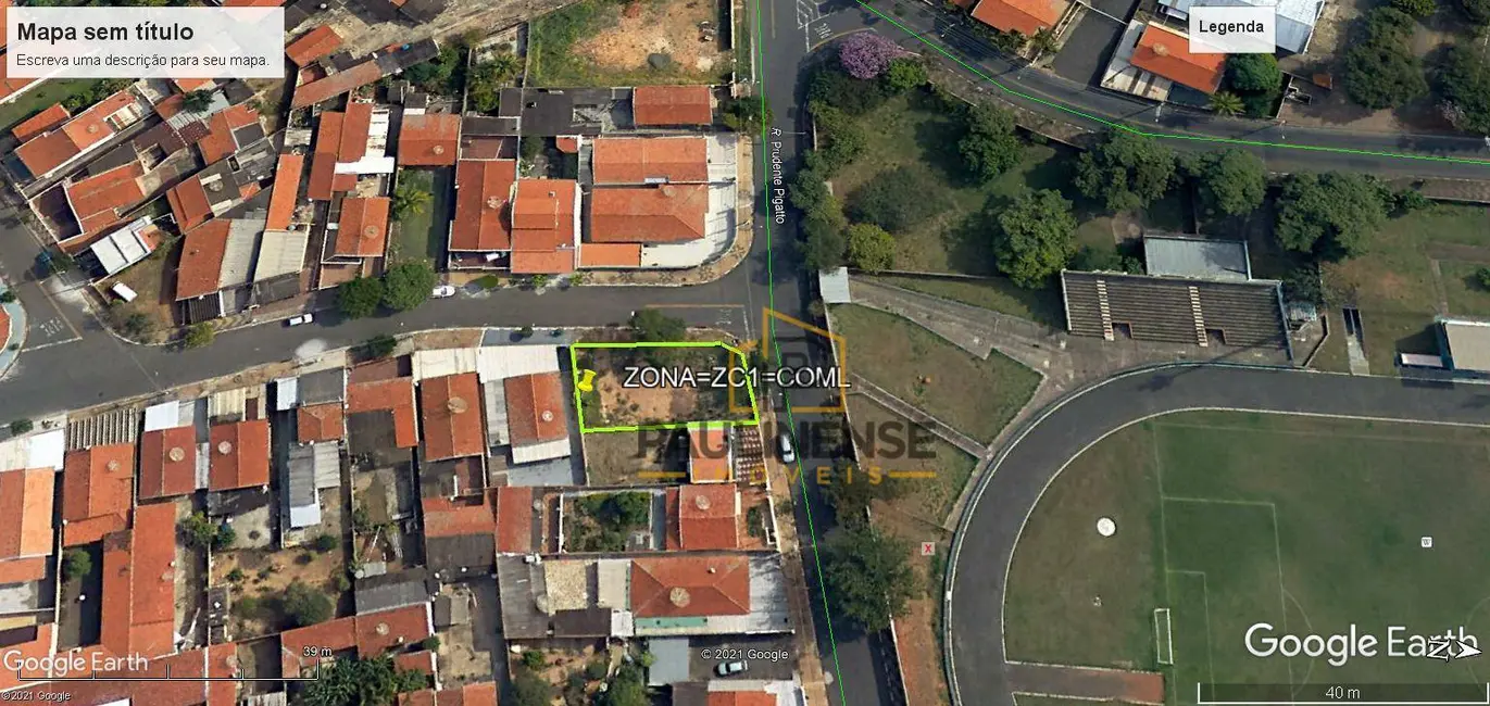 Foto 1 de Terreno / Lote à venda, 338m2 em Santa Cecília, Paulinia - SP