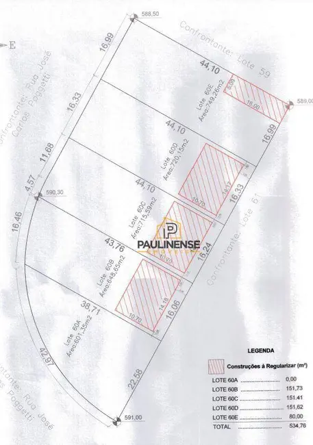 Foto 3 de Casa com 2 quartos à venda, 3435m2 em Nova Veneza, Paulinia - SP