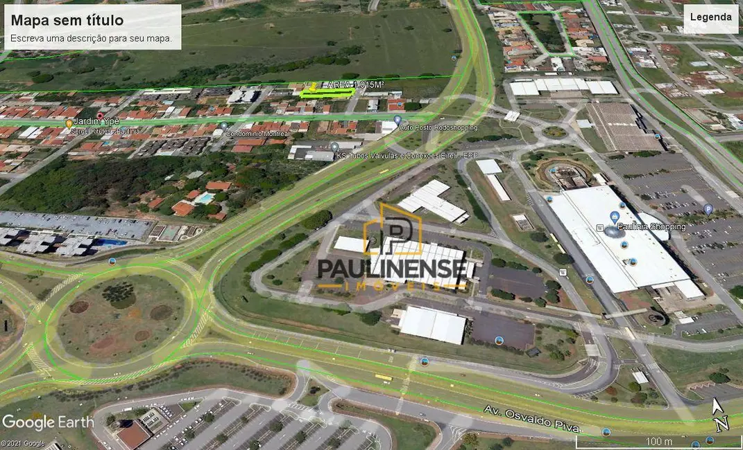 Foto 4 de Terreno / Lote à venda, 1050m2 em Jardim Ypê, Paulinia - SP