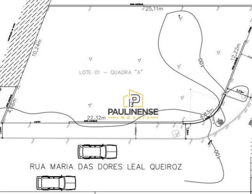 Foto 3 de Terreno / Lote à venda, 354m2 em Jardim Vista Alegre, Paulinia - SP