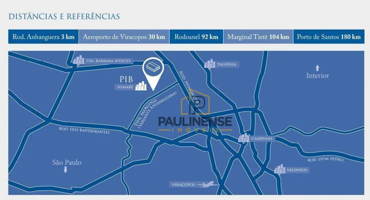 Foto 8 de Armazém / Galpão à venda, 28847m2 em Chácara Monte Alegre, Sumare - SP