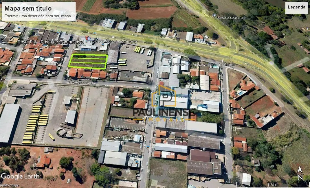 Foto 5 de Terreno / Lote à venda, 597m2 em Bela Vista, Paulinia - SP