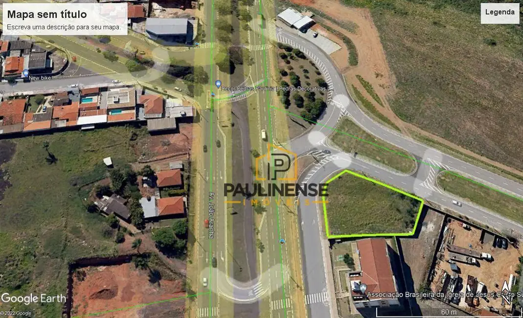 Foto 6 de Terreno / Lote à venda, 1213m2 em Jardim Planalto, Paulinia - SP