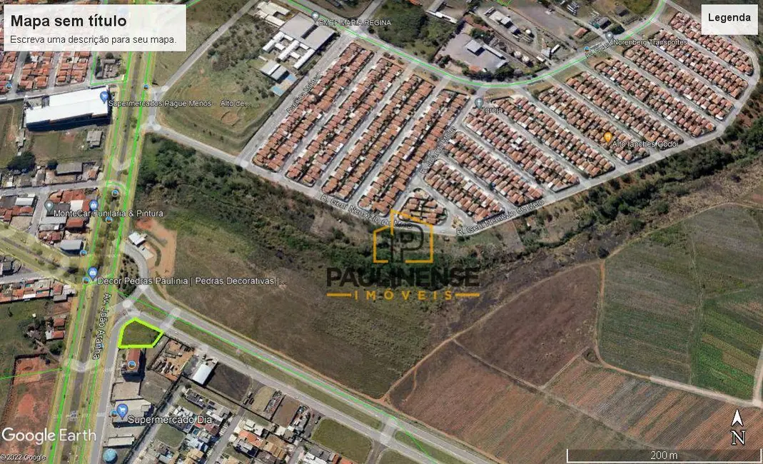 Foto 7 de Terreno / Lote à venda, 1213m2 em Jardim Planalto, Paulinia - SP