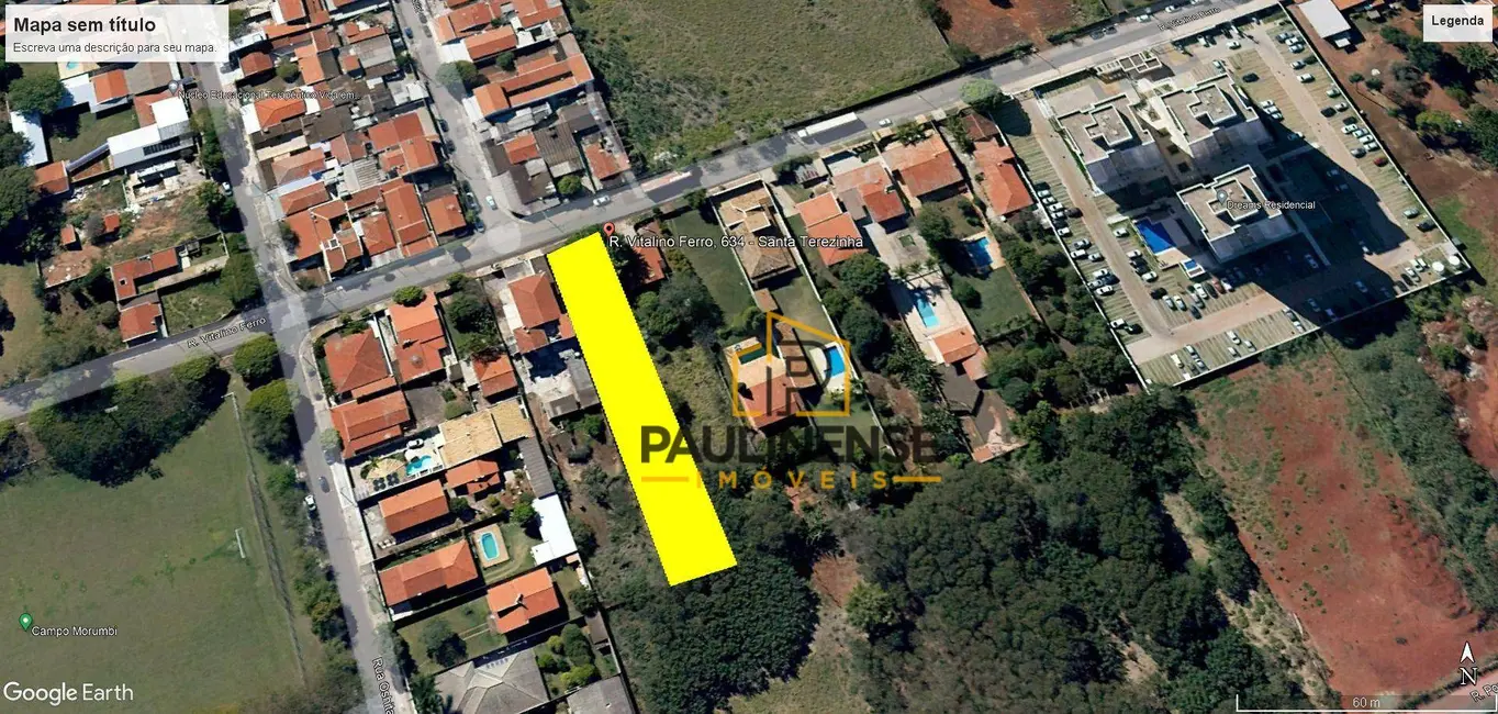 Foto 1 de Terreno / Lote à venda, 1552m2 em Santa Terezinha, Paulinia - SP