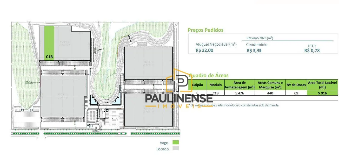 Armazém / Galpão para alugar, 6000m2 em Jundiai - SP - imagem 8 Foto 8 de Armazém / Galpão para alugar, 6000m2 em Jundiai - SP