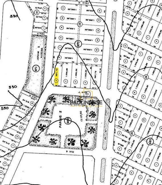 Foto 6 de Terreno / Lote à venda, 987m2 em Parque da Represa, Paulinia - SP