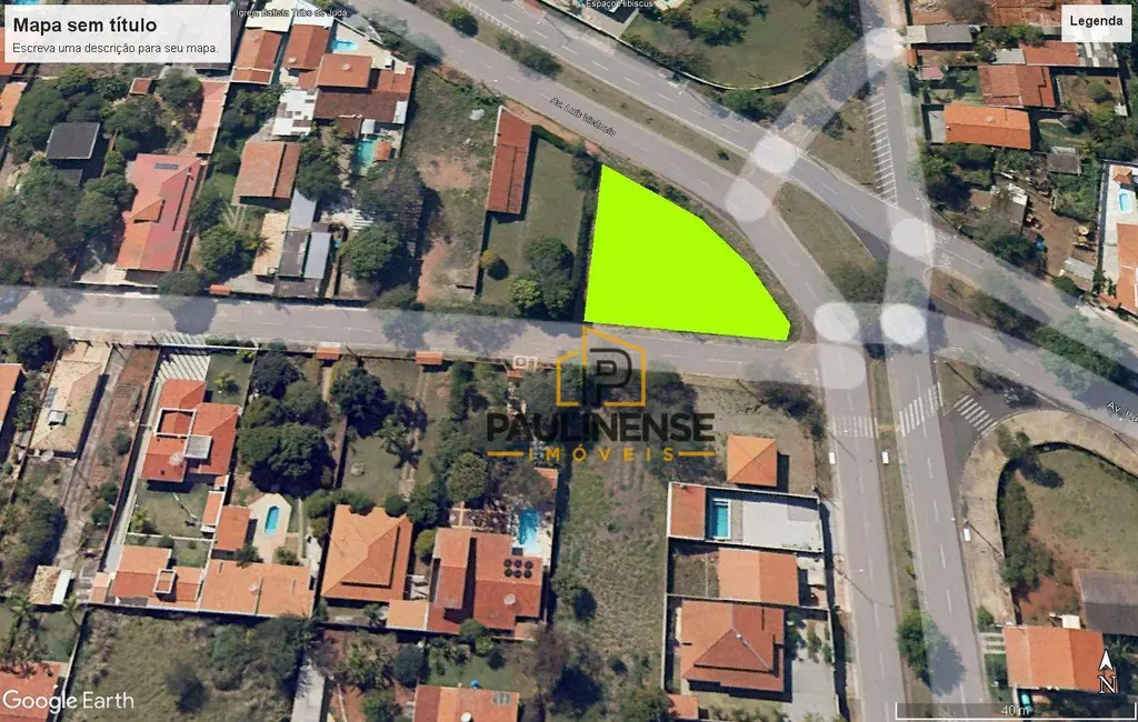 Foto 4 de Terreno / Lote à venda, 800m2 em Parque da Represa, Paulinia - SP