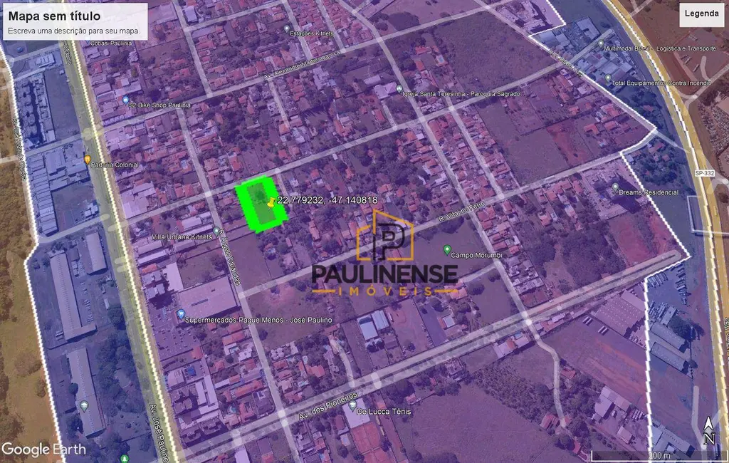 Foto 5 de Terreno / Lote à venda, 4464m2 em Santa Terezinha, Paulinia - SP