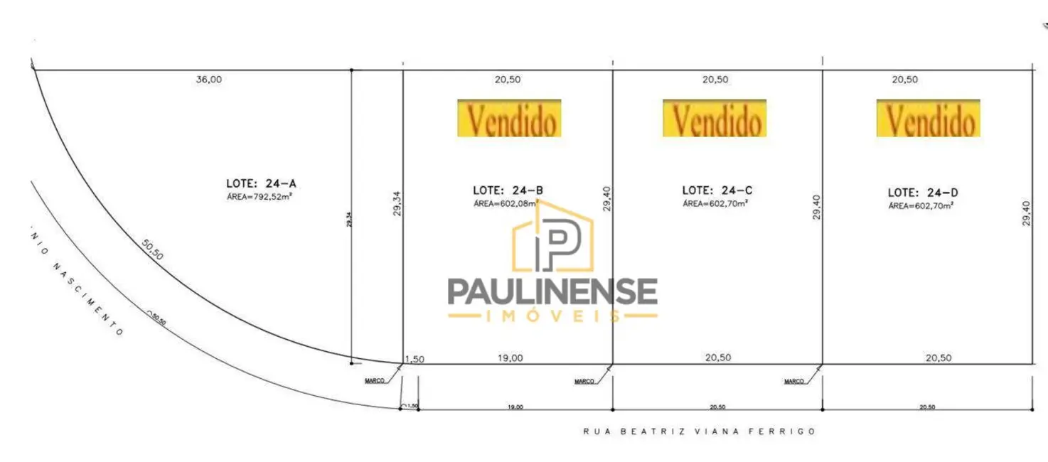 Terreno / Lote à venda, 792m2 em Nova Veneza, Paulinia - SP - imagem 1 Foto 1 de Terreno / Lote à venda, 792m2 em Nova Veneza, Paulinia - SP