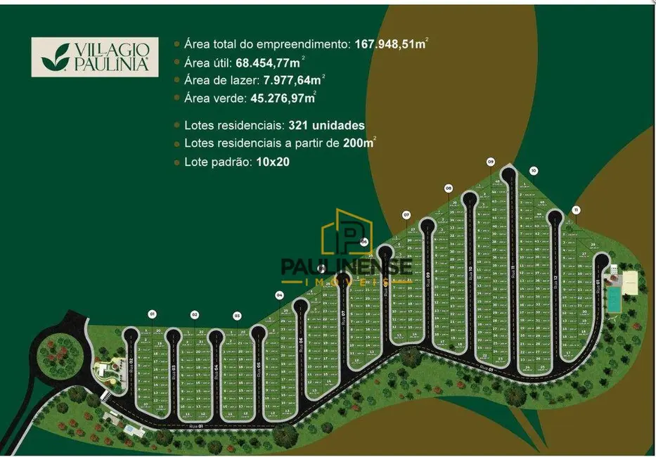 Terreno / Lote à venda, 200m2 em São Bento, Paulinia - SP - imagem 6 Foto 6 de Terreno / Lote à venda, 200m2 em São Bento, Paulinia - SP
