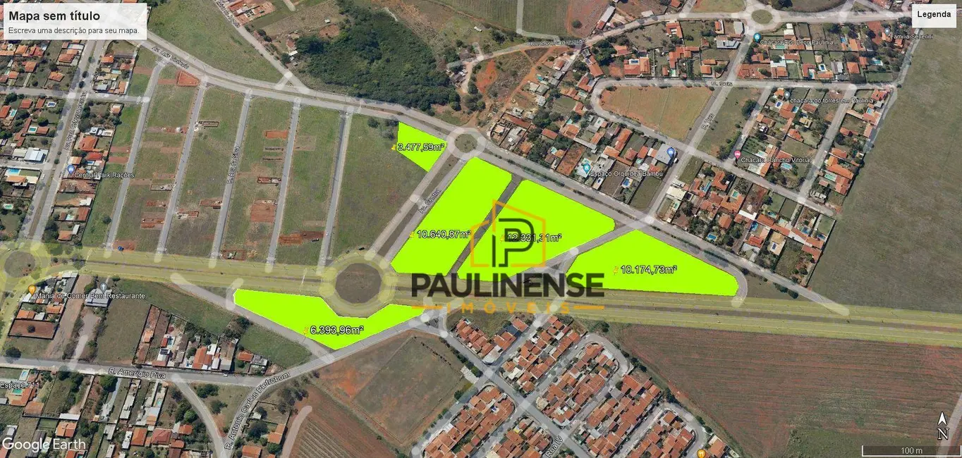Foto 1 de Terreno / Lote à venda, 2752m2 em Parque da Represa, Paulinia - SP