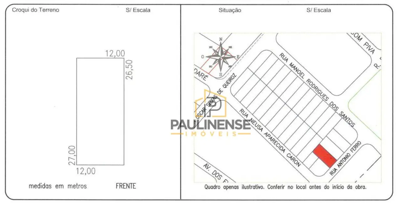 Terreno / Lote à venda, 321m2 em Jardim Vista Alegre, Paulinia - SP - imagem 1 Foto 1 de Terreno / Lote à venda, 321m2 em Jardim Vista Alegre, Paulinia - SP