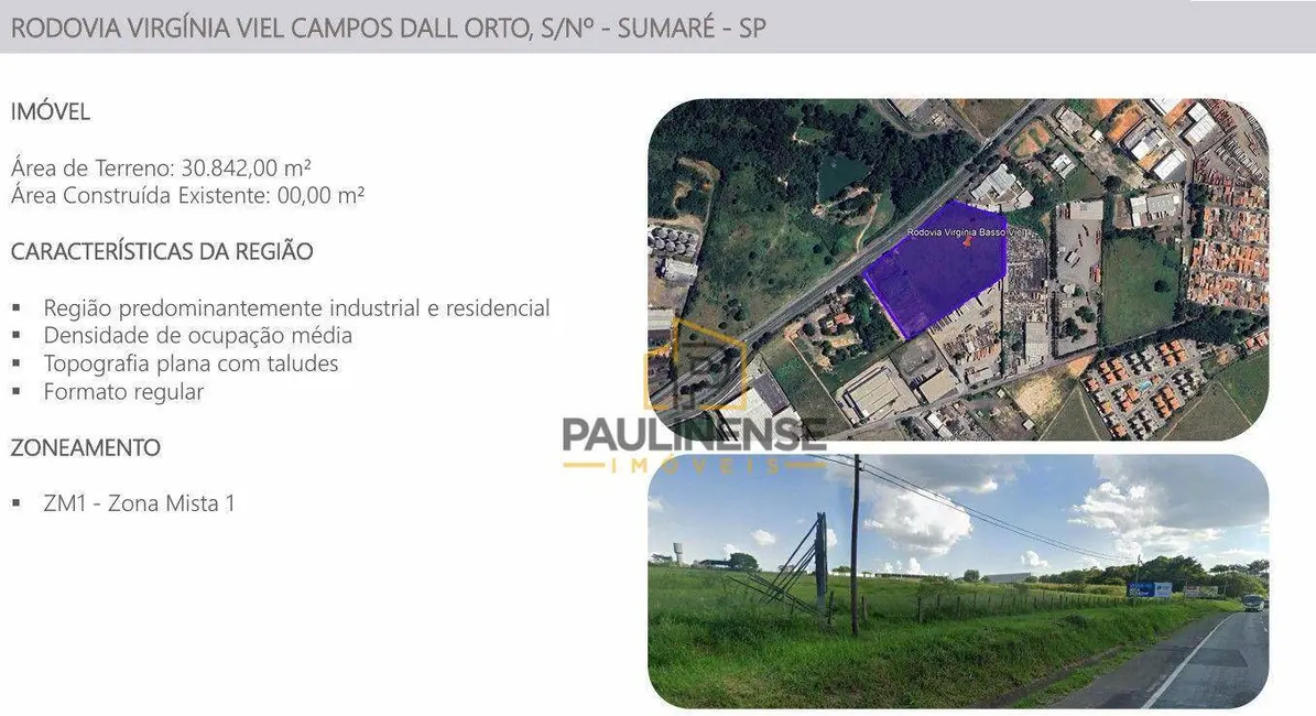 Foto 1 de Sala Comercial à venda, 30842m2 em Chácara Monte Alegre, Sumare - SP