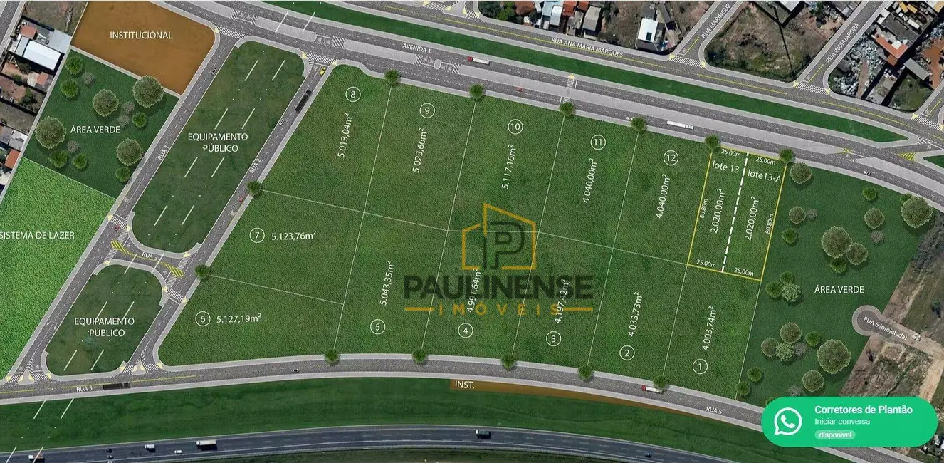 Terreno / Lote à venda, 2020m2 em Vila Maria Eugênia, Campinas - SP - imagem 1 Foto 1 de Terreno / Lote à venda, 2020m2 em Vila Maria Eugênia, Campinas - SP