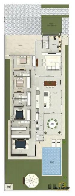 Foto 4 de Casa de Condomínio com 4 quartos à venda, 600m2 em Jardim América, Paulinia - SP