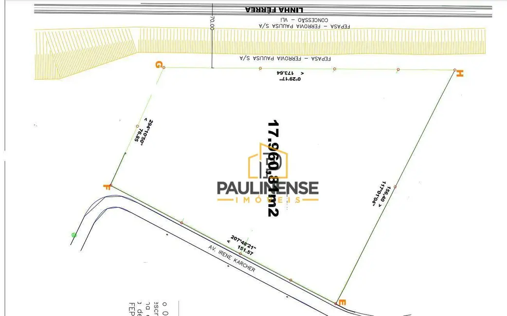 Foto 6 de Sala Comercial à venda, 17283m2 em Betel, Paulinia - SP