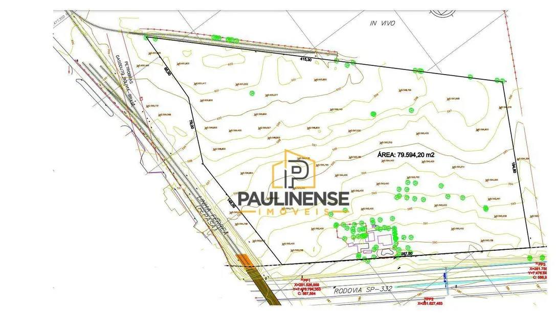 Foto 3 de Sala Comercial à venda, 79594m2 em Betel, Paulinia - SP