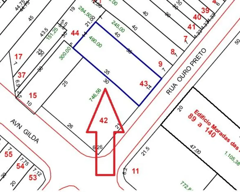 Foto 1 de Terreno / Lote à venda, 490m2 em Vila Gilda, Santo Andre - SP